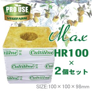 画像: Cultilene ロックウール ブロック MAX HR100×2個セット 100×100×98mm カルチレン社