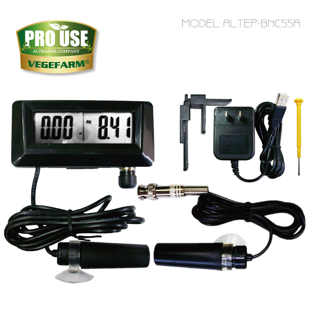 BNC式 EC&pH コンボメーター 0.00-14.00pH/0-19.99mS/cm ALTEP